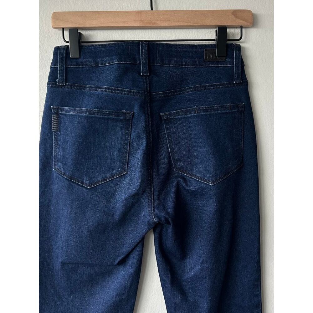 PAIGE Hoxton Slim Cropped Jeans Women 26 Dark Wash High Rise Stretch Denim - Picture 5 of 9